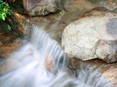 example of slow motion waterfall photography