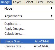 how to resize images - image selector dropdown