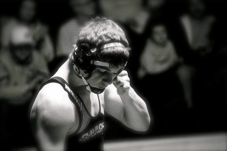 Indoor sports wrestling photograph by Tamara Schuster